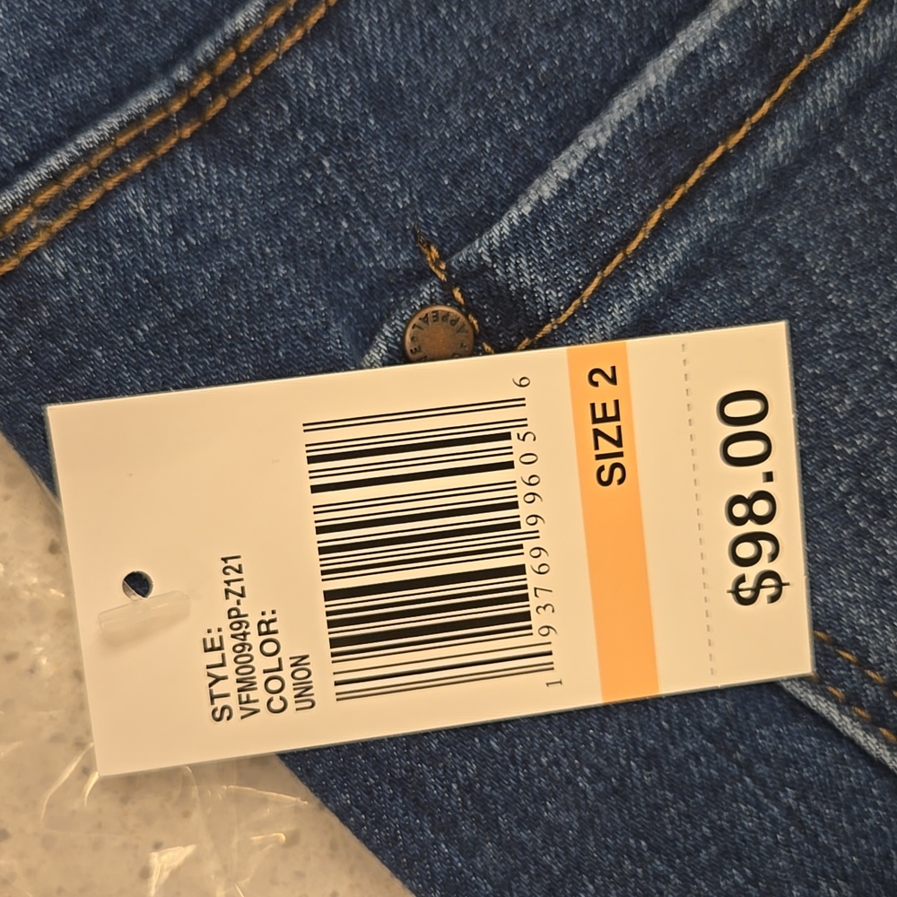 CURVE APPEAL High-Rise Skinny Jeans In :Union Wash New With Tags SZ:2 - Picture 8 of 8